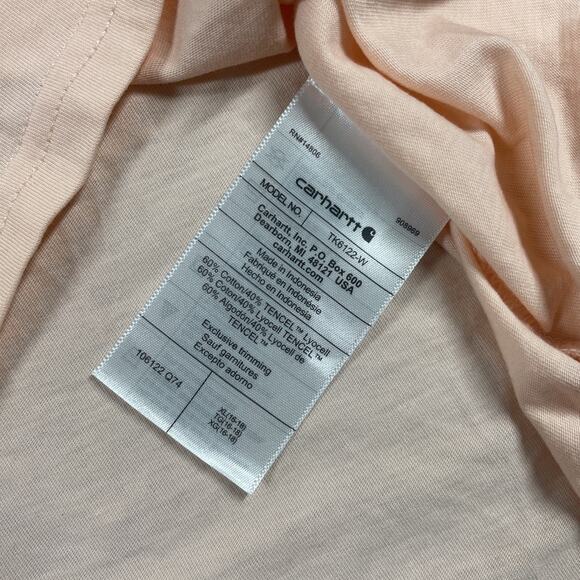 Carhartt T Shirt Womens Extra Large Loose Cotton Tencel Soft Breathable - Picture 4 of 10